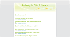 Desktop Screenshot of blog.gite-et-nature.com